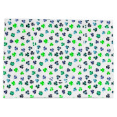 聖パトリックの日のためのシャムロック ラージペーパーバッグ (裏面)