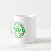 聖パトリックの日のためのピンチ防止 コーヒーマグカップ (正面左)
