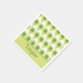 聖パトリックの日のための美しい風船 スタンダードカクテルナプキン (角)