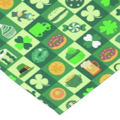 聖パトリックの日のアイコンのシームレスなパターン ショートテーブルランナー (コーナー)