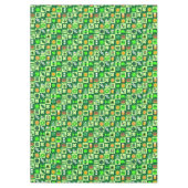 聖パトリックの日のアイコンのシームレスなパターン テーブルクロス (正面)