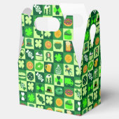 聖パトリックの日のアイコンのシームレスなパターン フェイバーボックス (オープン)