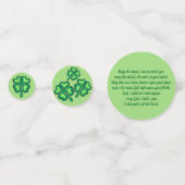 聖パトリックの日のアイルランドの挨拶の幸運 コンフェッティ (正面)