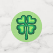 聖パトリックの日のアイルランドの挨拶の幸運 コンフェッティ (スモール正面)