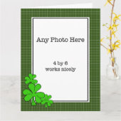 聖パトリックの日のカードに使えるアイルランドのことわざ カード (黄色い花)