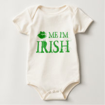 聖パトリックの日のキス私はアイリッシュグリーンリップ