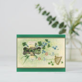 聖パトリックの日のグリーティングカードキラーニー城 ポストカード (スタンド正面)