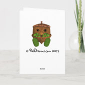 聖パトリックの日のグリーティングカード – アイリッシュ・ピクシー カード (裏面)