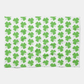 聖パトリックの日のシャムロック キッチンタオル (横)