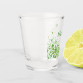 聖パトリックの日のシャムロパーソナライズされたック ショットグラス (左)