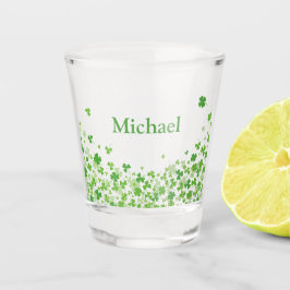 聖パトリックの日のシャムロパーソナライズされたック ショットグラス