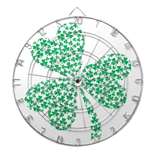 聖パトリックの日のシャモック ダーツボード (正面)