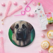 聖パトリックの日のドレスのアナトリアの羊飼い犬 ペーパープレート (パーティー)