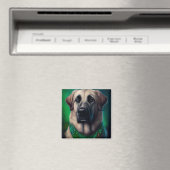 聖パトリックの日のドレスのアナトリアの羊飼い犬 マグネット (インサイチュ (食洗機))