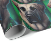 聖パトリックの日のドレスのアナトリアの羊飼い犬 ラッピングペーパー (ロールコーナー)