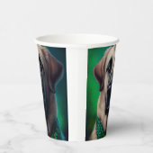 聖パトリックの日のドレスのアナトリアの羊飼い犬 紙コップ (右)