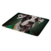 聖パトリックの日のドレスの大きなダン犬 カッティングボード (角)