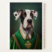 聖パトリックの日のドレスの大きなダン犬 プランナー手帳 (裏面)
