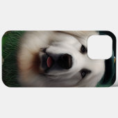 聖パトリックの日のドレスを着たピレネー犬 Case-Mate iPhoneケース (裏面 (横))