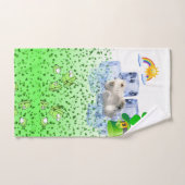 聖パトリックの日のバスルームのタオルがホッキョクグマを設定 バスタオルセット (ハンドタオル)