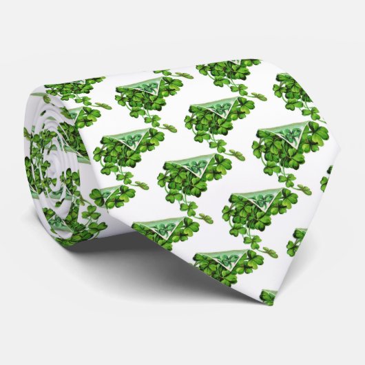 聖パトリックの日のパーティー/シャムロックと馬蹄鉄 ネクタイ (ロール)