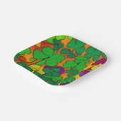 聖パトリックの日のプレートとシャムロック ペーパープレート (傾斜あり)