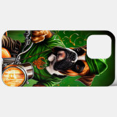 聖パトリックの日のボクサー犬の自転車 Case-Mate iPhoneケース (裏面 (横))