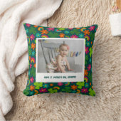 聖パトリックの日のメッセージカスタムと写真 クッション (ブランケット)