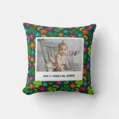 聖パトリックの日のメッセージカスタムと写真 クッション (正面)