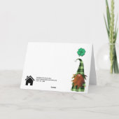 聖パトリックの日のロゴカスタムビジネス紹介 サンキューカード (裏面)