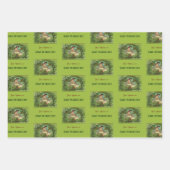 聖パトリックの日のヴィンテージガールとシャムロック ラッピングペーパーシート (正面3)