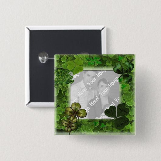 聖パトリックの日の写真ボタン 缶バッジ (正面&裏面)