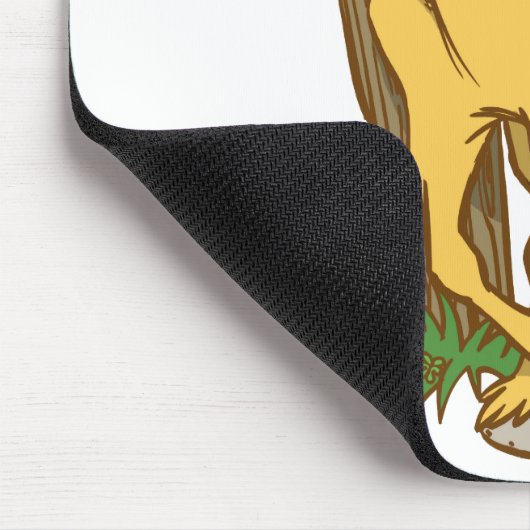 聖パトリックの日の口の上にラッキーマンガウン マウスパッド (コーナー)