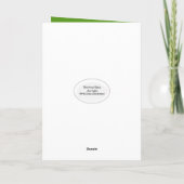 聖パトリックの日の四葉クローバー シーズンカード (裏面)