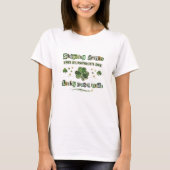 聖パトリックの日の妊娠発表 Tシャツ (正面)