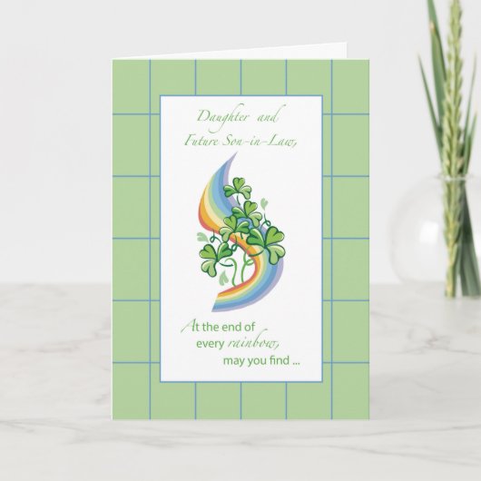 聖パトリックの日の娘と未来の息子 カード (正面)