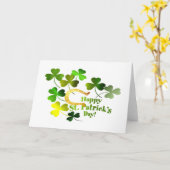 聖パトリックの日の挨拶 カード (黄色い花)