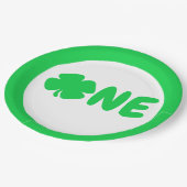 聖パトリックの日の最初の誕生日 ペーパープレート (アングル)