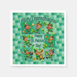 聖パトリックの日の楽しみ 魅力的な「パーティーレプリコン」 スタンダードカクテルナプキン