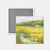 聖パトリックの日の皿ウォッシャーマグネットバイボンホーヴィー マグネット (正面/裏面)