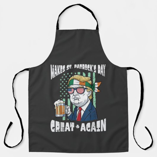 聖パトリックの日の素晴らしさを再び Saint Paddys エプロン (正面)