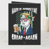 聖パトリックの日の素晴らしさを再び Saint Paddys カード (裏面)