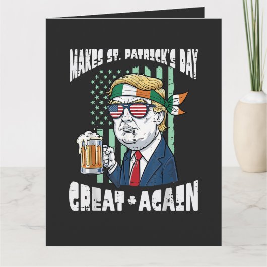 聖パトリックの日の素晴らしさを再び Saint Paddys カード (正面)