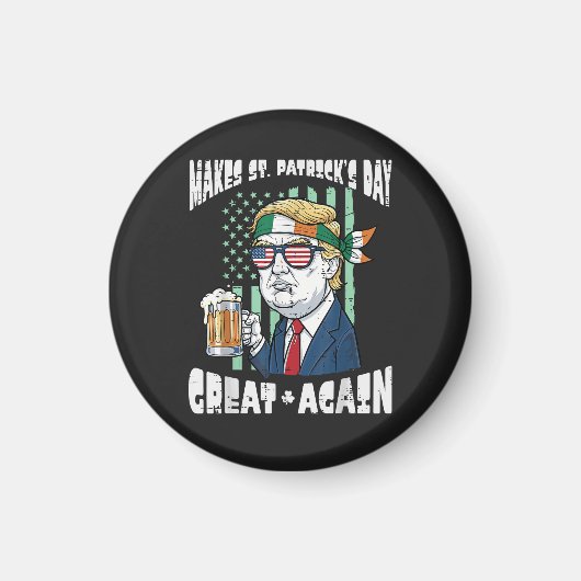 聖パトリックの日の素晴らしさを再び Saint Paddys マグネット (正面)