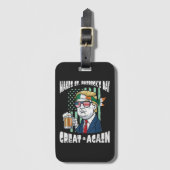 聖パトリックの日の素晴らしさを再び Saint Paddys ラゲッジタグ (正面縦)