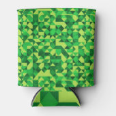 聖パトリックの日の緑の幾何学的パターン 缶クーラー (正面)