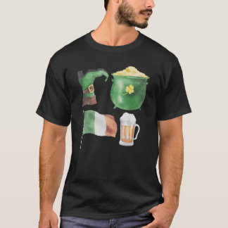 聖パトリックの日の記号おもしろい図 Tシャツ