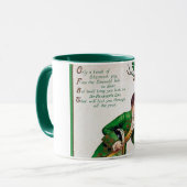 聖パトリックの日の詩，ヴィンテージ マグカップ (正面左)