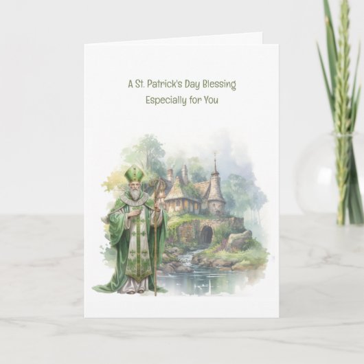 聖パトリックの日の賛美バラケルト十字架 カード (正面)
