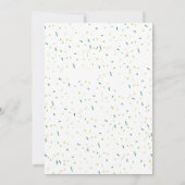 聖パトリックの日の赤ちゃんシャワー小さなラッキーシャムロック 案内状 (裏面)